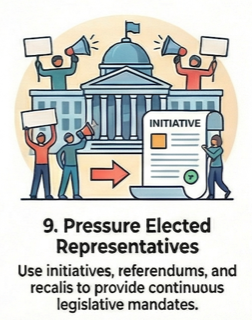 9. Pressure Elected Representatives